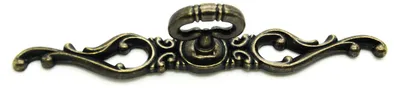1 Möbelgriff, Schubladengriff, Schrankgriff, Retro Antikdesign 16,6 x 2,2 cm