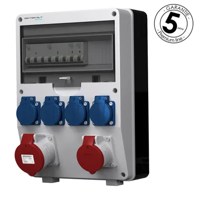 Produktbild von Stromverteiler pTD-S 32A 16A 4x230V SIEMENS und MENNEKES Doktorvolt 4852