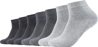 Produktbild von Camano Uni Socken - Quarter, einfarbig, 7er Pack Grau 35-38