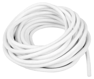 Dichtungsschaumstoff rund 5 mm Ø, 5 m, weiß, Silikon