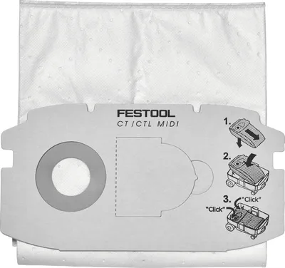 Produktbild von Festool SC FIS-CT MIDI/5, Filter, Weiß, Stoff, CTL MIDI, Box