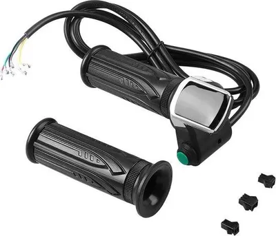 Obrázok produktu pre Elektrické riadidlá s vodotesným LCD displejom – pár pre elektrobicykle s otočnou rukoväťou pre elektromobily a skútre – kompatibilné s 36 V