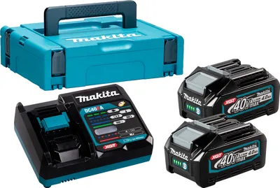 Zdjęcie produktu dla Makita Zestaw Zasilający 40V Xgt (Bl4040X2+Dc40Ra) Makpac