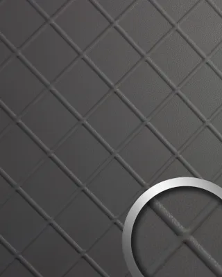 Produktbild von WallFace 19764-NA Antigrav CORD Charcoal Light Wandpaneel Leder Optik grau 2,6m2