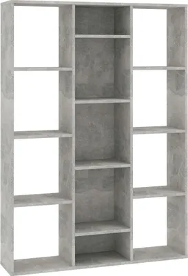 A minimalist, empty bookshelf against a white background.