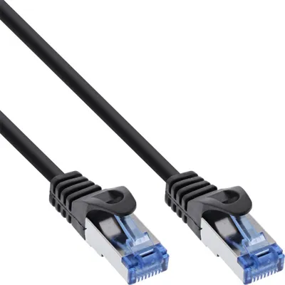 Produktbild von InLine Patchkabel, Cat.6A, S/FTP, PE outdoor, schwarz, 15m, 15 m, Cat6a, S/FTP (S-STP), RJ-45, RJ-45, Schwarz