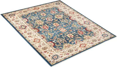 Produktbild von Tapiso Teppich RIVIOLI Modern Design Beige Blau Wohnzimmer 120 x 170 cm
