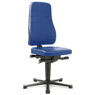 Produktbild von bimos Arbeitsdrehstuhl All-In-One blau Kunstleder