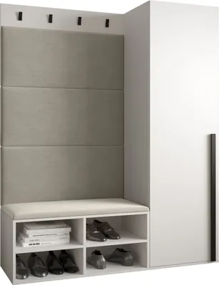 Produktbild von Garderobe MIRO Set 6 mit gepolsterten Paneelen Industrial Design
