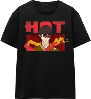 Produktbild von Avatar: The Last Airbender - "Hot" T-Shirt für Herren/Damen Uni TV15474 (S) (Schwarz)