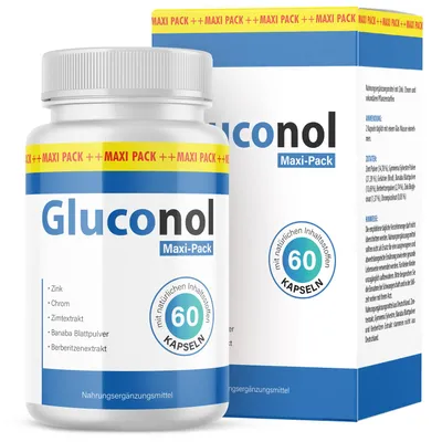 Produktbild von Gluconol Kapseln für Männer und Frauen | 60 Kapseln Monatsvorrat 1x