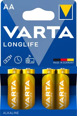 Immagine prodotto di Varta 04106101414 Batterien LONGLIFE - Mignon/LR06/AA, 1,5 V, 4er Pack