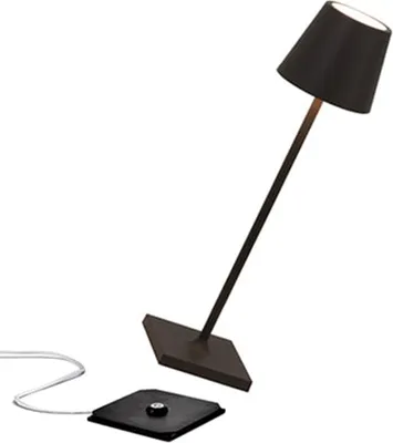 Produktbild von Zafferano Tischleuchte POLDINA MICRO MATT BLACK schwarz matt Ø7x28cm