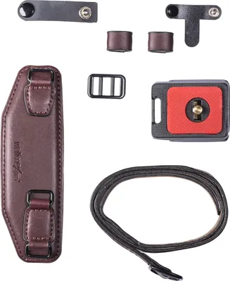 Produktbild von Walimex Pro Leder Handschlaufe Arca Swiss kompatibel für DSLR und Systemkamera mit Basisplatte aus Metall gepolstert