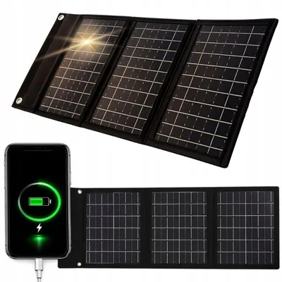 Obrázek produktu pro Přenosný 20W solární panel – skládací podložka, solární USB nabíječka