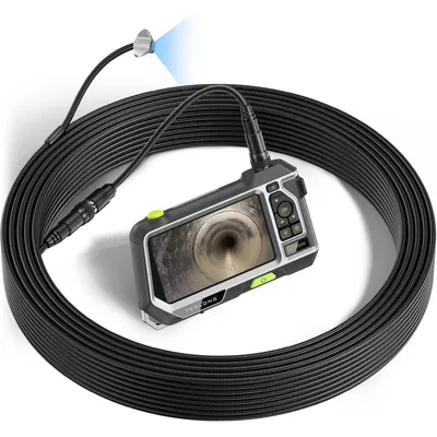 Produktbild von Teslong NTS500 Endoskop mit 5" IPS-Display, 7,6mm Sonde, Weitwinkelobjektiv, 15m Kabel