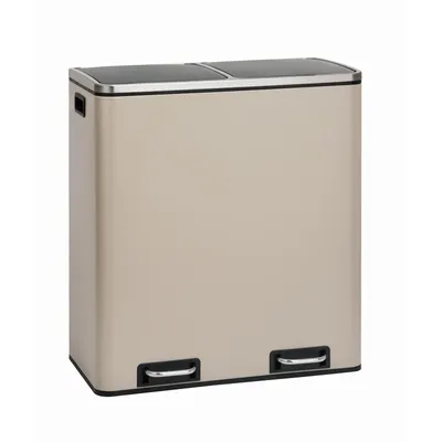 Produktbild von TM2X30 Treteimer 60 Liter Mülleimer Küchen-Ordnung Trennsystem Taupe