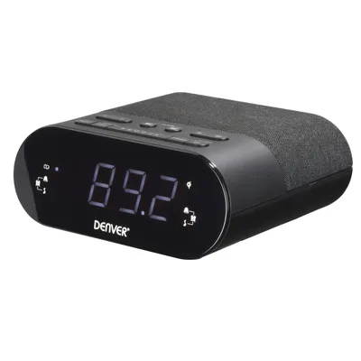 Produktbild von Denver CRQ-107, Digitaler Wecker, Rechteck, Schwarz, 24 h, PLL, Radio/Summer