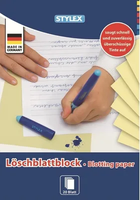 Produktbild von Stylex 29270 Löschblattblock, 20 Blatt, geeignet für DIN A5