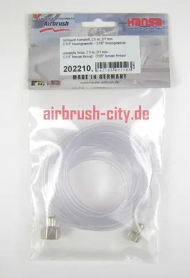 Produktbild von Schlauch komplett 2,5 m 202210 G1/4 auf G1/8 Zoll Gewinde ***