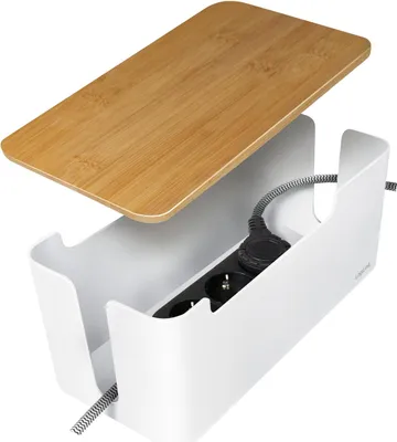 Obrázek produktu pro LogiLink Kabel-Organizer - mit Bambusdeckel