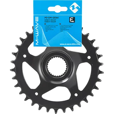 Immagine prodotto di Ingranaggio E-Bike Bosch Gen4, 38T, nero, montaggio diretto, Messingschlager, 356254