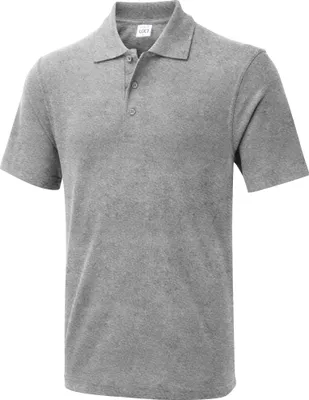 Produktbild von Uneek UX Poloshirt UX1 Herren Damen Basic Kurzarm Polo hellgrau 3XL