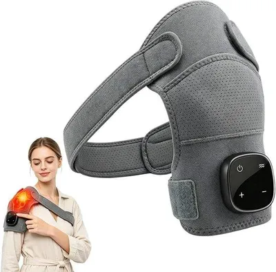 Produktbild von Schultermassagegerät – 3-in-1 mit Wärmefunktion – 5 Wärmestufen und 3 Vibrationsmodi – zur Linderung von Nackenschmerzen