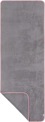 Zdjęcie produktu dla Ręcznik do sauny 220 x 80 cm, szary i różowy, 100% bawełna organiczna, do sauny