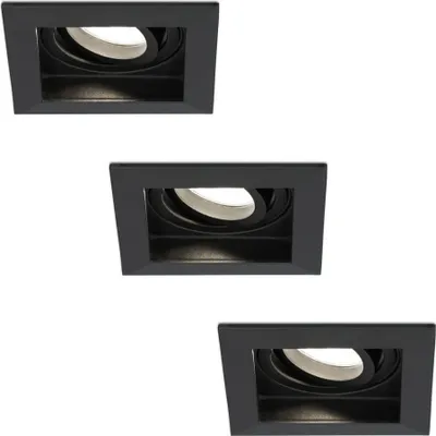 Produktbild von hoftronic LED Einbaustrahler 4W 345lm 4000K Schwarz dimmbar schwenkbar IP20