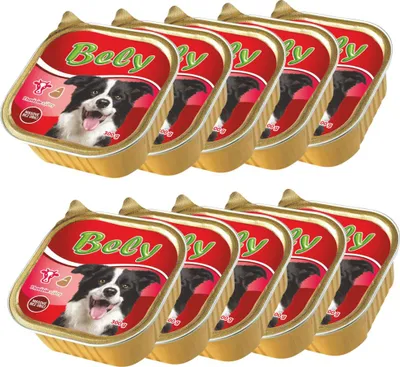 Obrázek produktu pro Akinu BELY Hovězí & játra paštika pro psy 10 x 300 g