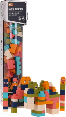 Immagine prodotto di SET DI MATTONCINI 100 EL. colorati e morbidi mattoncini da costruzione per bambini