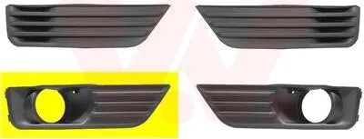 Produktbild von VAN WEZEL Lüftungsgitter Grill Stoßfänger für FORD Focus II Schrägheck (DA, HCP, DP) mit Loch/Löchern für Nebellampen