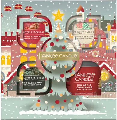Obrázok produktu pre Yankee Candle Passport to the Holidays dárková sada tumbler malý 122 g + votivní svíčka 3x37 g