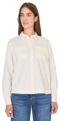 Productafbeelding van Cecil Cord Hemdblouse, kleur: lichtbeige, maat: L