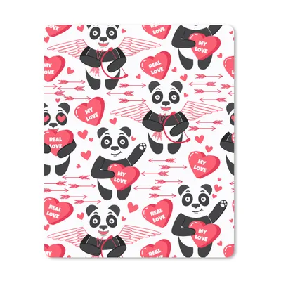 Produktbild von MuchoWow® Mauspad Mousepad Panda - Liebe - Beziehung 30x40 cm - Mousepads - Maus Mat - Pad - Mausunterlage - Mausmatten