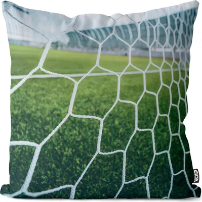 Produktbild von VOID Fussball Tornetz Ball EM 2024 Europameisterschaft Deutschland Kissenbezug Kissenhülle Kissen Deko Outdoor Dekokissen