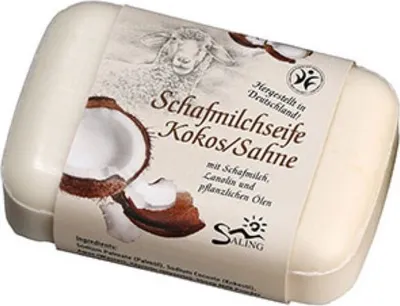 Produktbild von Saling Schafmilchseife Kokos-Sahne, 100g