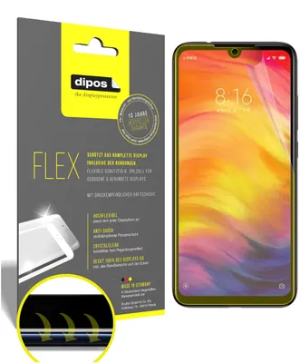 Produktbild von 3x Schutzfolie für Xiaomi Redmi Y3 Folie, 100% Displayabdeckung, dipos Flex
