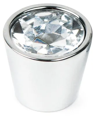 Obrázek produktu pro Křišťálová úchytka na nábytek, průměr 20 mm, skleněná, sada 24 kusů