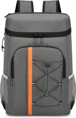 Produktbild von Isolierter Kuehlrucksack aus Aluminiumfolie, Thermorucksack, Picknick-Kuehltasche fuer Camping