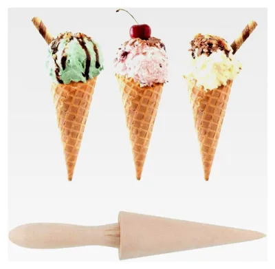 Produktbild von Holzkegelwalze für Eiscreme und Gebäck