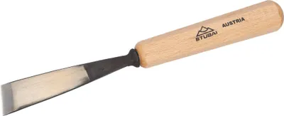 Produktbild von STUBAI Stemmeisen Stechbeitel Serie 52 - Form 2 | Gerades Balleisen, schräg - 20 mm, mit Holzgriff, für glatte Flächen, zum Vorstechen, Kerb- und Reliefschnitzarbeiten, zur Bearbeitung von Holz