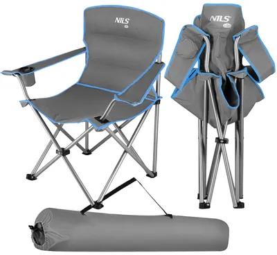 Immagine prodotto di Nc3079 Sedia Da Campeggio Grigio-Blu Nils Camp