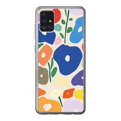 Produktbild von MuchoWow® Handyhülle Schutzhülle Hülle für Samsung Galaxy A52 5G Blume - Abstrakt - Blätter Silikon Softcase Handy Hülle - Umschlag