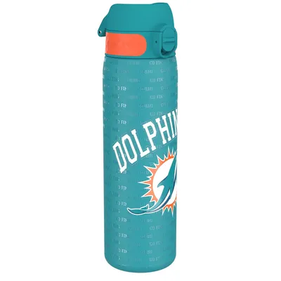 Image de ION8 Miami Dolphins NFL Bouteille d'eau étroite anti-fuite, acier inoxydable 600ml
