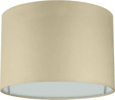 Produktbild von Wogati® Premium Lampenschirm E14/E27 Baumwolle|Farbe: Beige/Größe: Ø22cm Höhe 17cm