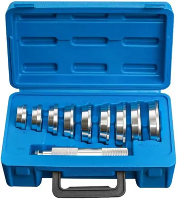 Produktbild von 10 Stš¹ck Lagerbuchsen- und Dichtungstreiber aus Aluminiumlegierung mit Dichtungstreiber und 9 Lageradaptern, Mechanikerwerkzeug