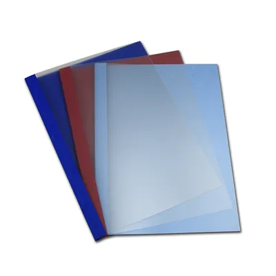 Produktbild von POV Premium Thermobindemappen, 270g/m², Lederstruktur, bordeaux, satinierte Folie, 2 mm (für 16 - 20 Blatt 80g/m² Papier)