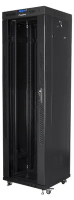 Obrázok produktu pre Lanberg FF01-6642-12BL, Voľne stojací rack, 42U, 800 kg, 90 kg, Čierna